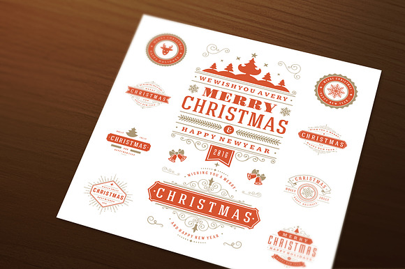10 Christmas Logos and Badges in Logo Templates - product preview 1