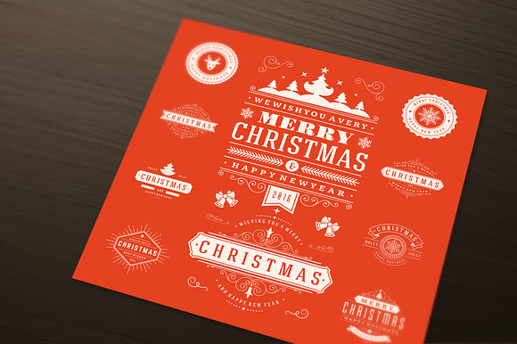 10 Christmas Logos and Badges in Logo Templates - product preview 2