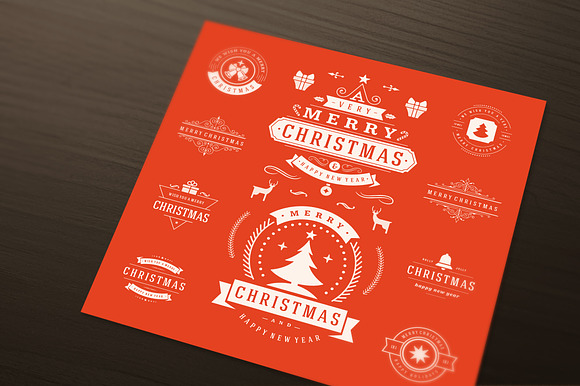 10 Christmas Logos and Badges in Logo Templates - product preview 2