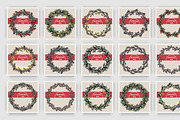 Christmas Winter Wreath set. 