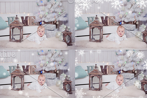 Photoshop Snowflakes Overlays in Photoshop Layer Styles - product preview 1