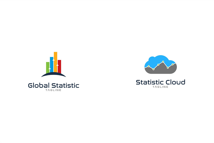 10 Business Statistic Logo Bundle #4 in Logo Templates - product preview 8