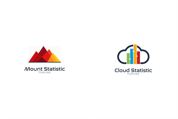 10 Business Statistic Logo Bundle #3 in Logo Templates - product preview 1
