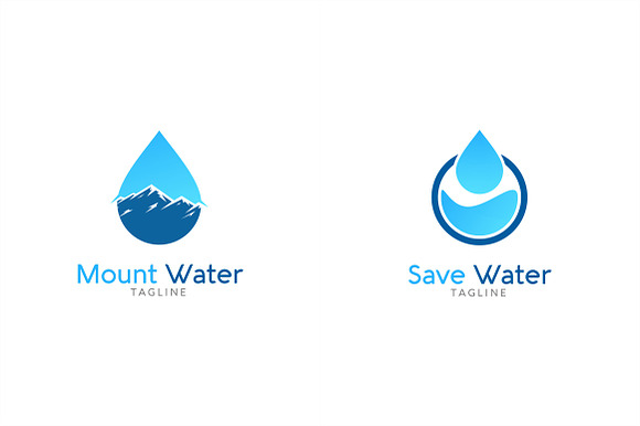 10 Water Logo Bundle #5 in Logo Templates - product preview 3