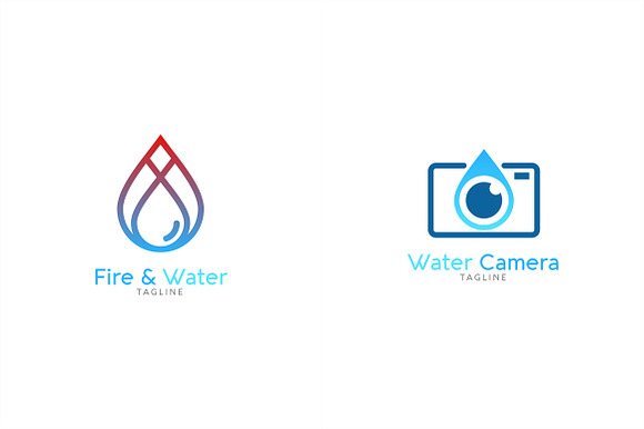 10 Water Logo Bundle #3 in Logo Templates - product preview 3