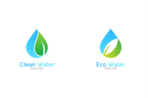 10 Water Logo Bundle #2 in Logo Templates - product preview 3