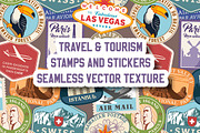 Travel Seamless Vector Texture