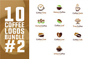 10 Coffee Logo Bundle #2