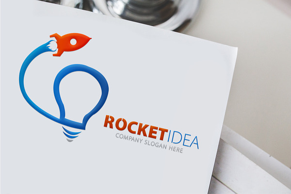 Rocket Idea Logo Template