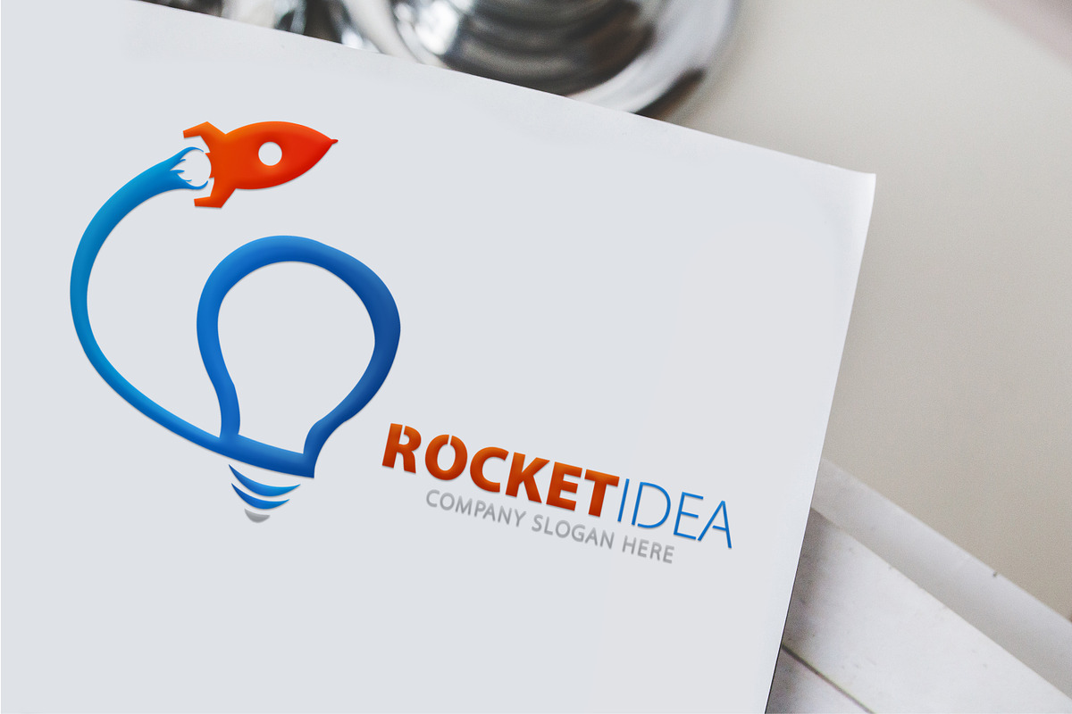 Rocket Idea Logo Template in Logo Templates - product preview 8