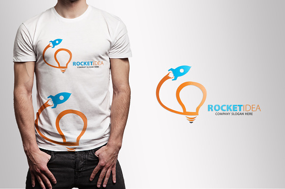 Rocket Idea Logo Template in Logo Templates - product preview 1