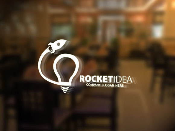 Rocket Idea Logo Template in Logo Templates - product preview 4