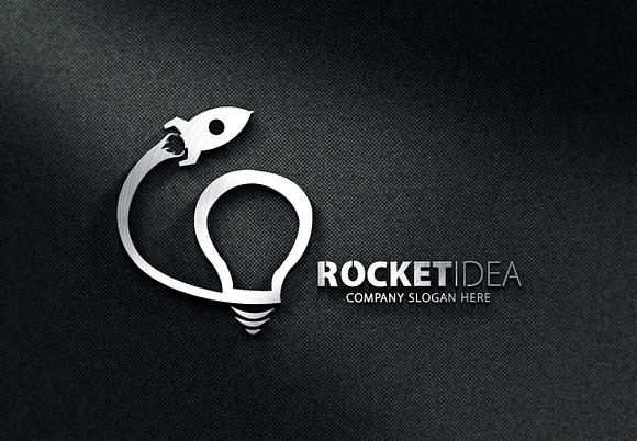 Rocket Idea Logo Template in Logo Templates - product preview 5