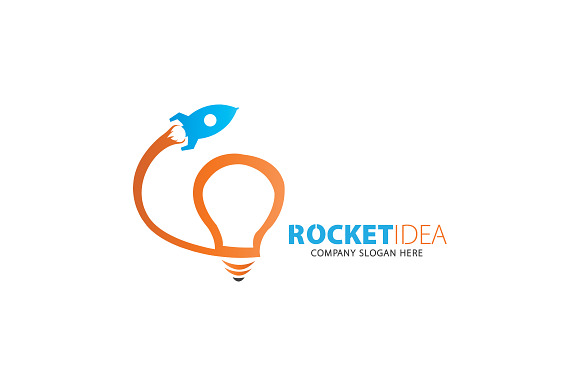 Rocket Idea Logo Template in Logo Templates - product preview 6