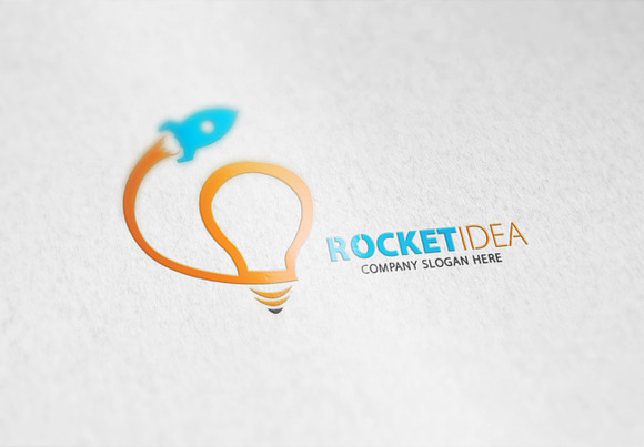 Rocket Idea Logo Template in Logo Templates - product preview 7