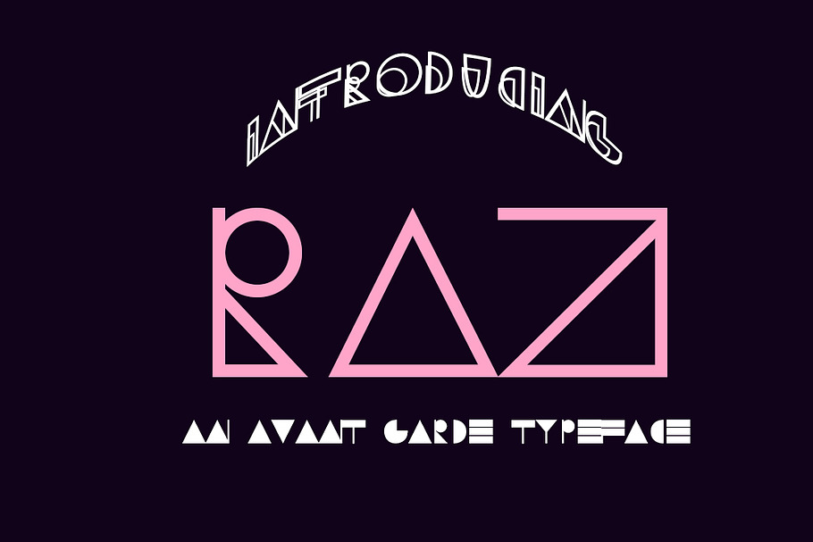 RAZ Typeface in Sans-Serif Fonts - product preview 8