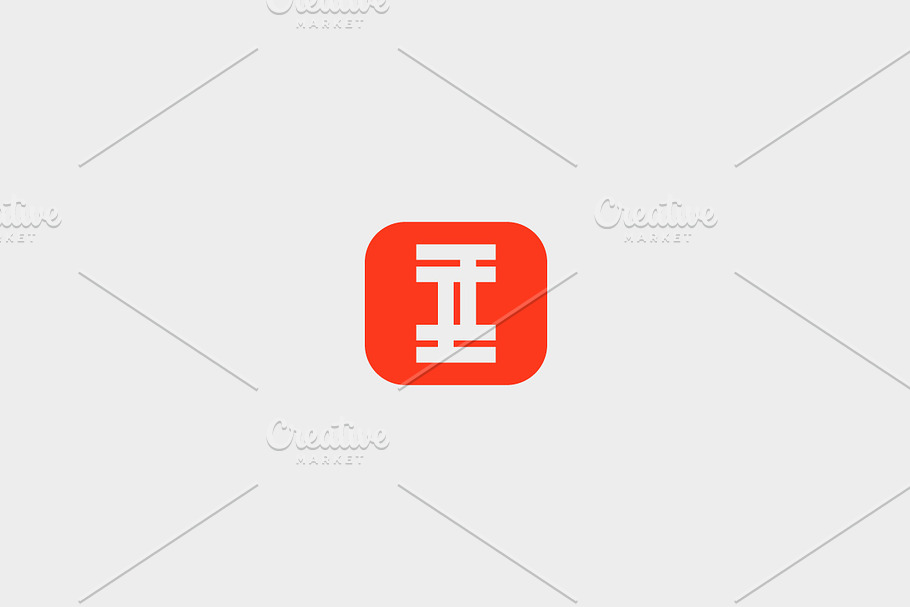 letter I square logo in Logo Templates - product preview 8