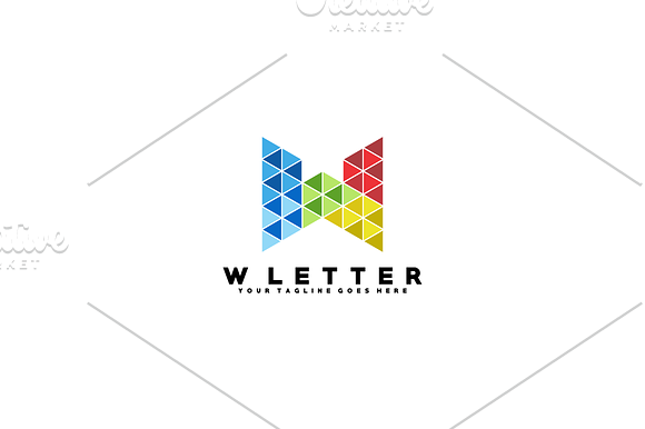 W Letter Logo in Logo Templates - product preview 1