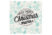 Christmas restaurant cover
