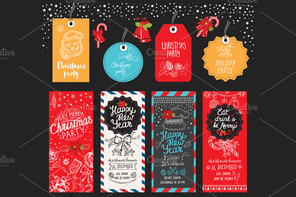 Holiday invitations in Illustrations - product preview 8