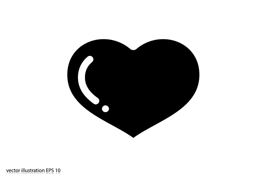 heart icon vector in Graphics - product preview 8