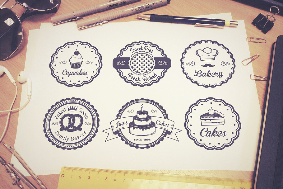 Vintage bakery emblems. Part 1 in Logo Templates - product preview 8