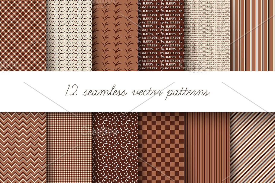 Seamless vector patterns in Patterns - product preview 8