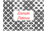 Damask seamless decorative patterns