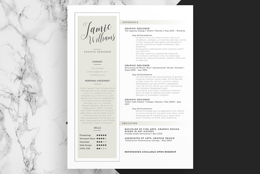 Minimalistic Cover Letter and Resume in Letter Templates - product preview 8