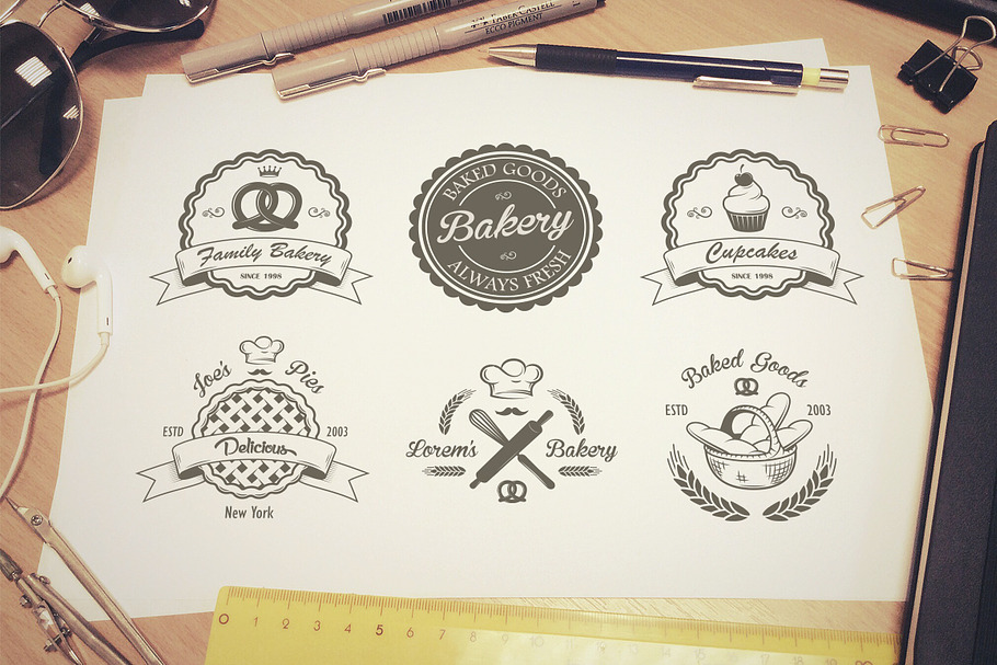 Vintage bakery emblems. Part 2 in Logo Templates - product preview 8