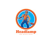 Headlamp Coal Miners Union Logo