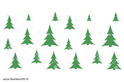fir-trees and snow