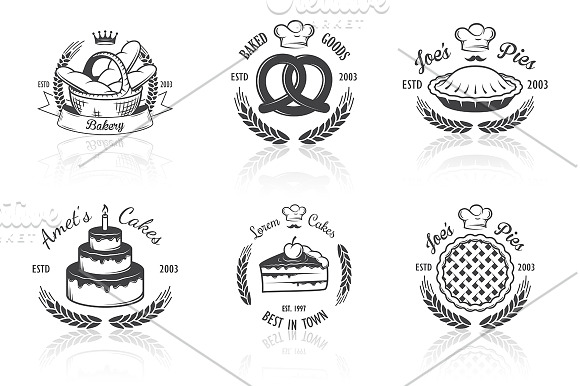 Vintage bakery emblems. Part 3 in Logo Templates - product preview 1