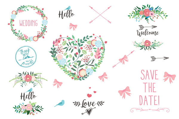 Save The Date Wedding Clipart