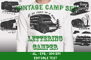 Lettering Camper Set