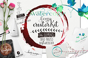 Watercolor LOGO creator kit