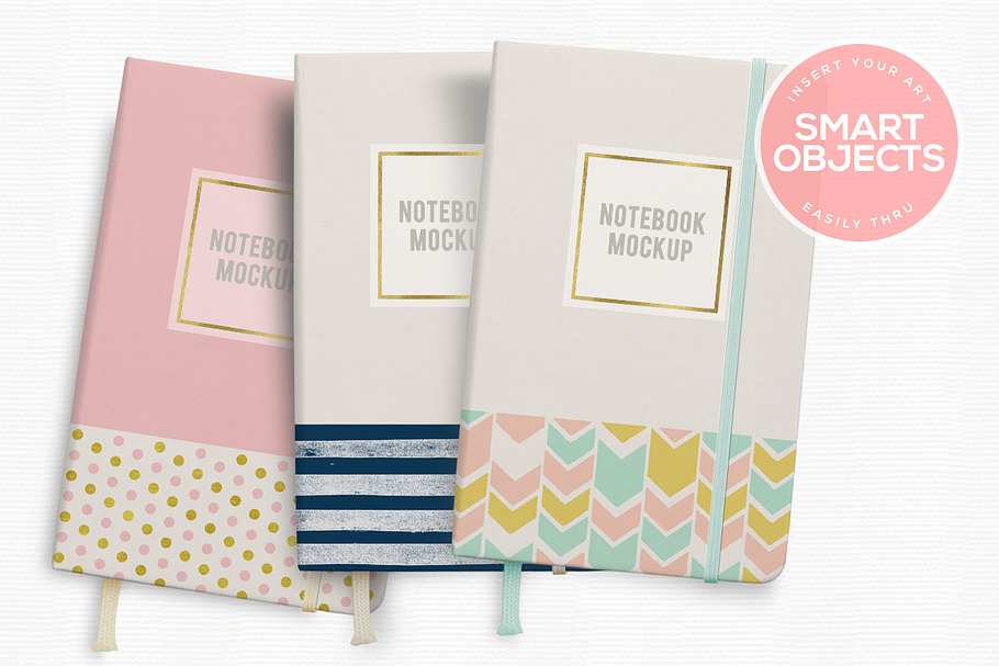 Notebook Mockup - 2 Sizes in Print Mockups - product preview 8