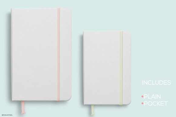 Notebook Mockup - 2 Sizes in Print Mockups - product preview 1