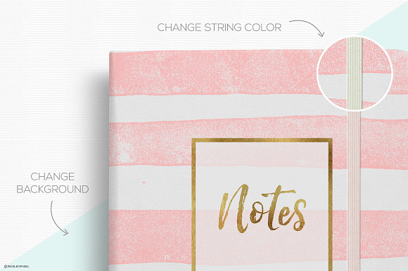 Notebook Mockup - 2 Sizes in Print Mockups - product preview 2
