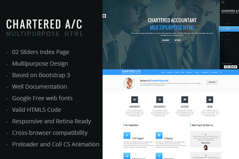 Chartered A/C Multipurpose HTML in Website Templates - product preview 8