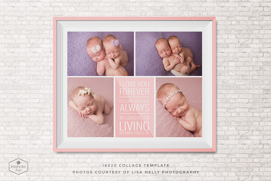 16x20 Photo Collage Board Template in Templates - product preview 8