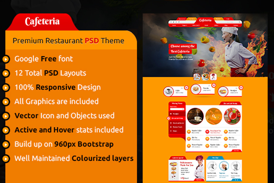 Cafeteria in Templates - product preview 8