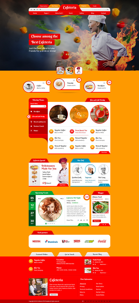 Cafeteria in Templates - product preview 1
