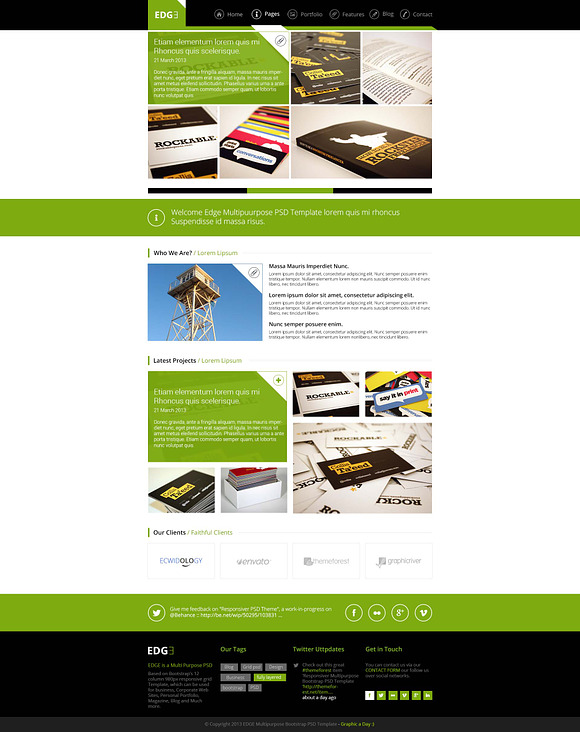 EDGE Multipurpose PSD Template in Templates - product preview 3
