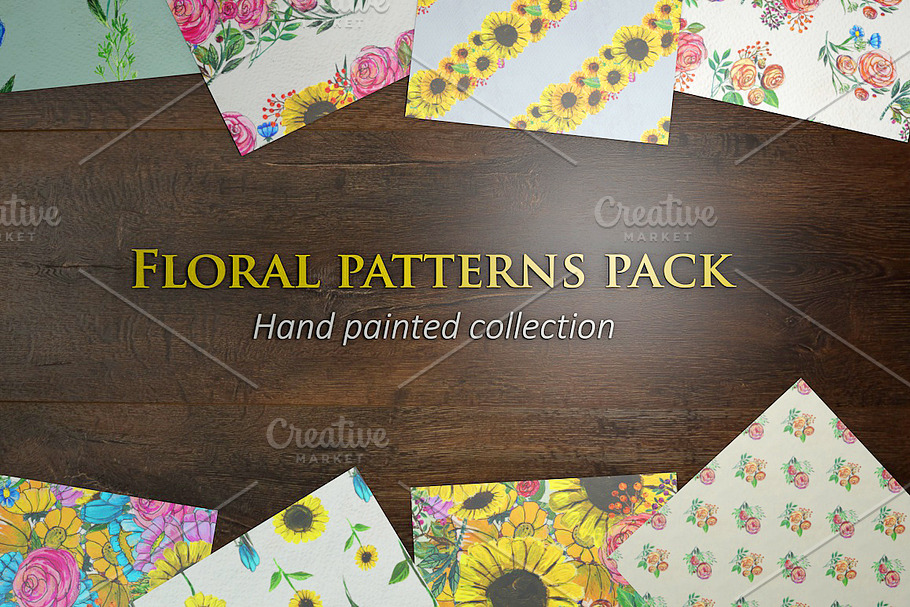 24 hand painted seamless patterns 3 in Patterns - product preview 8