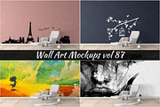 Wall Mockup - Sticker Mockup Vol 87