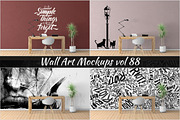Wall Mockup - Sticker Mockup Vol 88