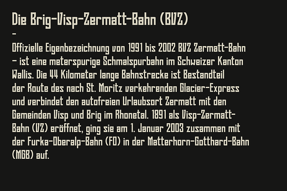 Bahn Pro Regular in Display Fonts - product preview 1