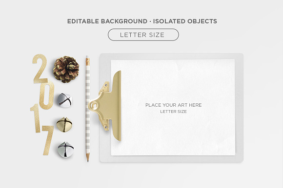 White Clipboard Mockup in Print Mockups - product preview 2