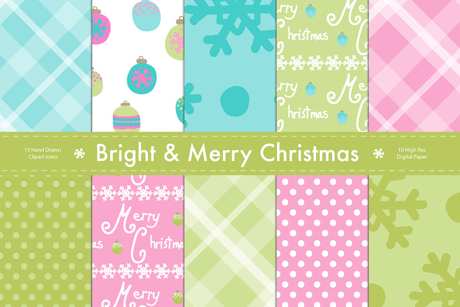 Merry & Bright Christmas Paper Set